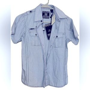 NWT Boys Denim & Dry goods button down